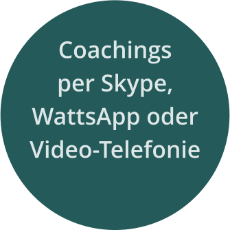 Coachings per Skype, WattsApp oder Video-Telefonie